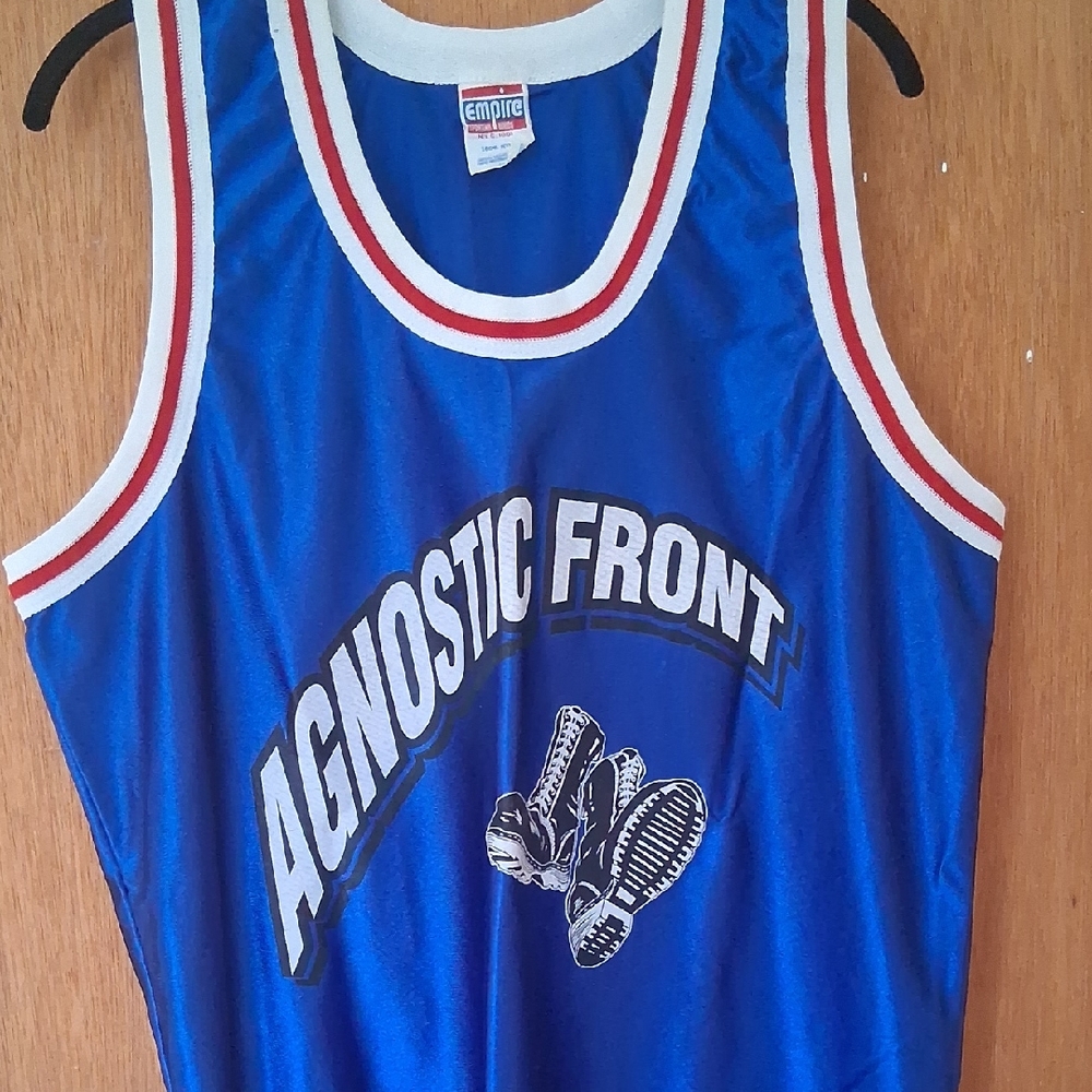 N.Y.H.C. Legends Agnostic Front Vintage Nylon Basketball Jersey